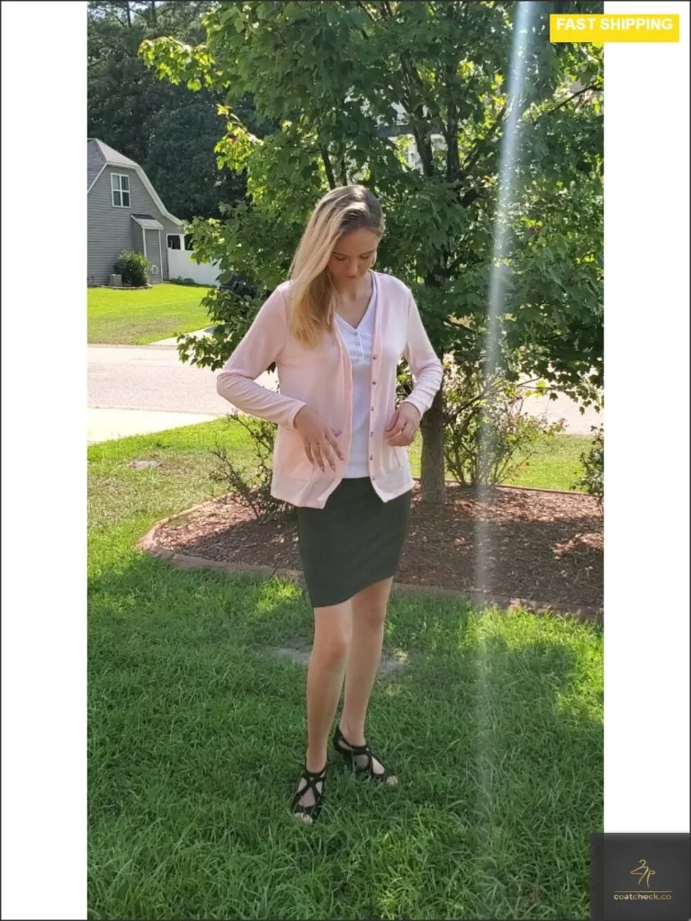 Women's Button Down Loose Knit Cardigan with Pockets